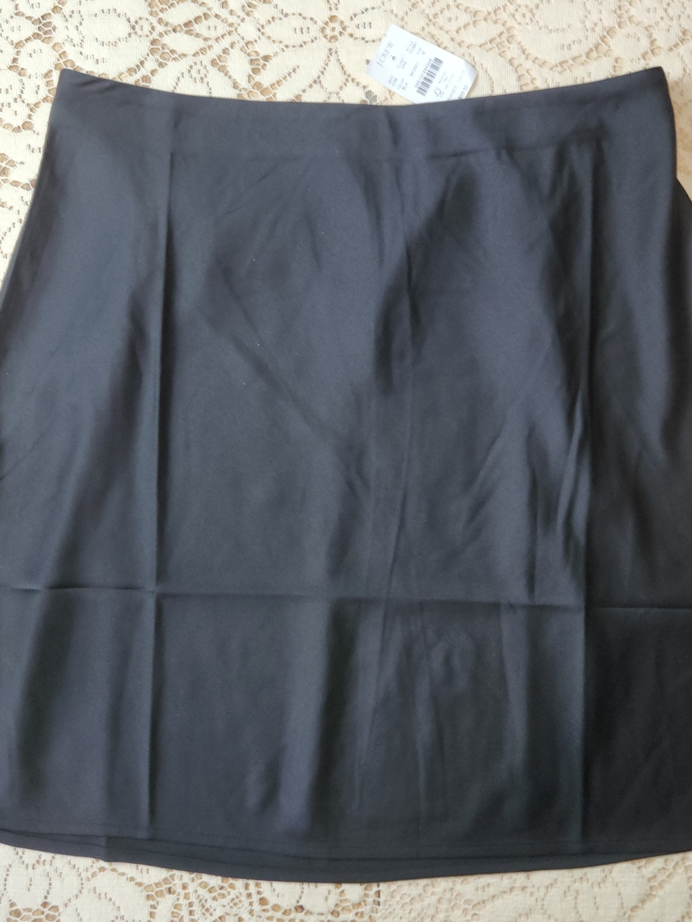 J Crew Women's Black Polyester Mini Skirt Size Medium
